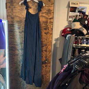 Elegant Navy Blue Women's Dress